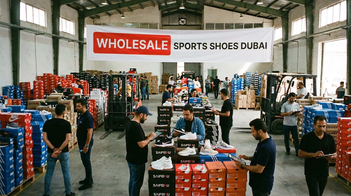 Wholesale sports shoes supplier warehouse in Dubai - Saiefeinu